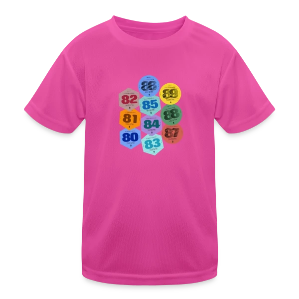 Vignette Auto Rétro Années 80 sur T-shirt sport Enfant
