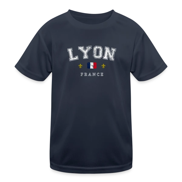 Lyon France Vintage sur T-shirt sport Enfant
