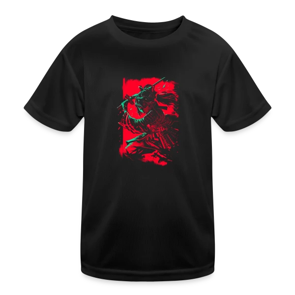 Fille Samurai Anime au Katana sur T-shirt sport Enfant