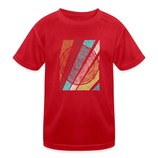 Bûcheron Passion Bois et Forêt sur T-shirt sport Enfant