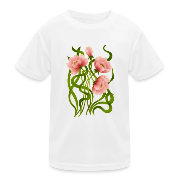 Éclat Floral sur T-shirt sport Enfant