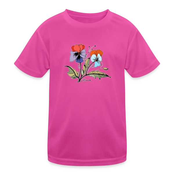 Éclat Floral sur T-shirt sport Enfant