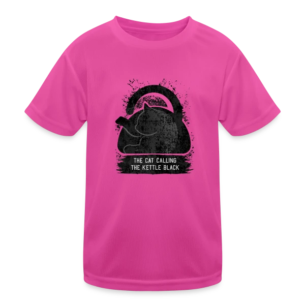 L'Ironie du Chat sur T-shirt sport Enfant