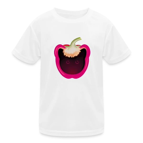 Chat-Pimenté sur T-shirt sport Enfant