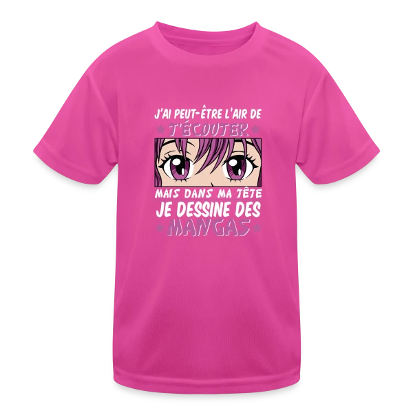 Fan d'Anime & Dessinateur Manga sur T-shirt sport Enfant