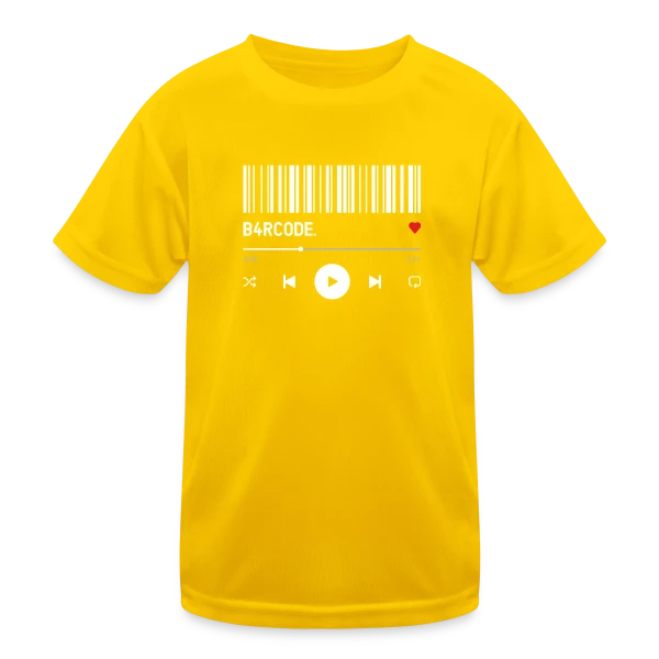 Barre de Lecture Musicale Cœur sur T-shirt sport Enfant