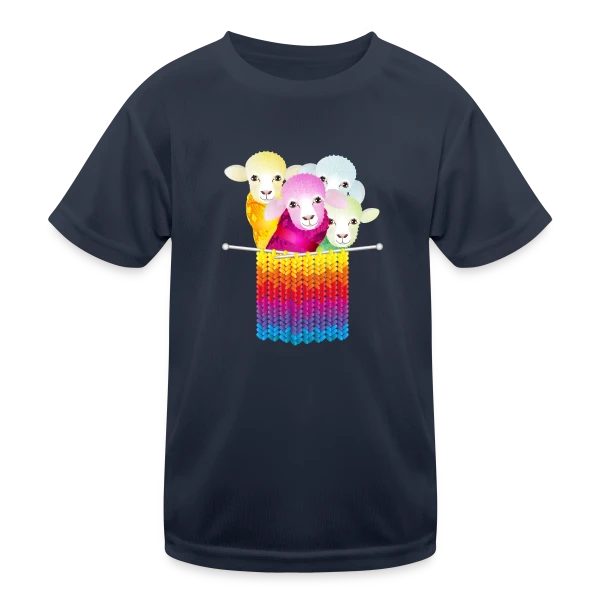 Mouton Tricoteur Rigolo sur T-shirt sport Enfant