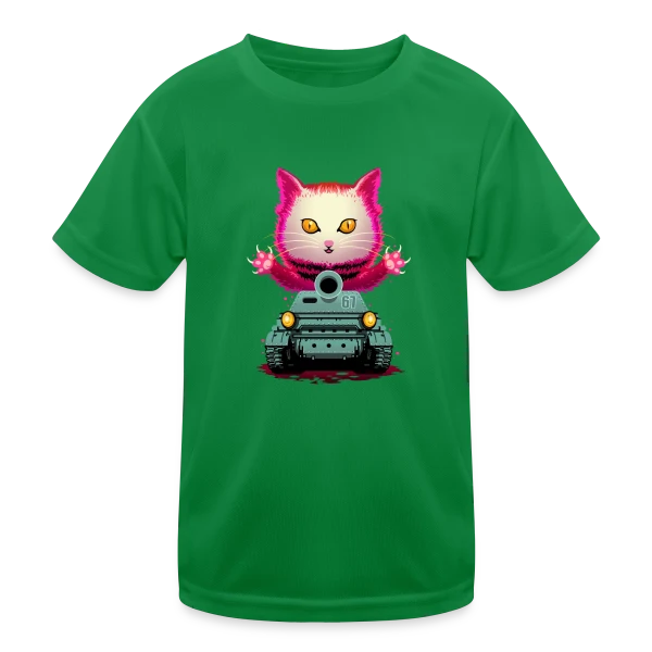 Chat de Guerre : L'Invasion Féline sur T-shirt sport Enfant