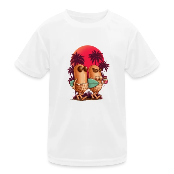 Cacahuètes en Vacances sur T-shirt sport Enfant