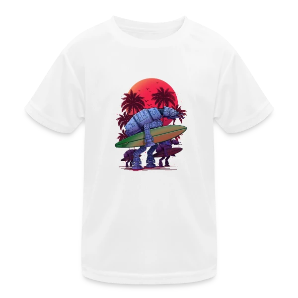 L'Été Galactique des AT-AT sur T-shirt sport Enfant
