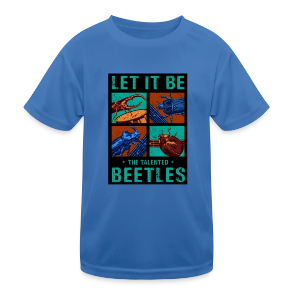 The Beetles : Insectes Musiciens Rock sur T-shirt sport Enfant
