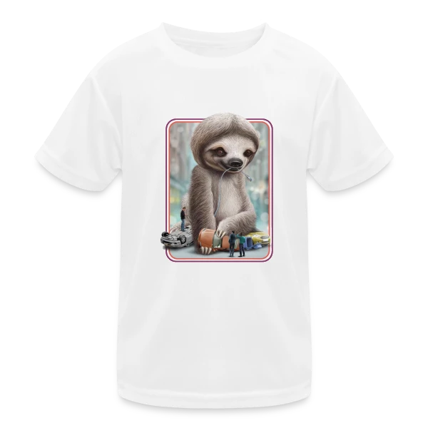 Attaque de Paresseux Géant sur T-shirt sport Enfant