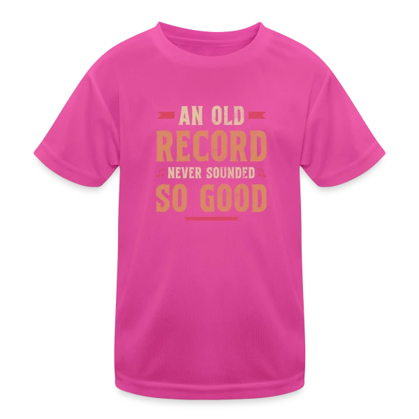 Collectionneur Vinyle Plattenspieler sur T-shirt sport Enfant