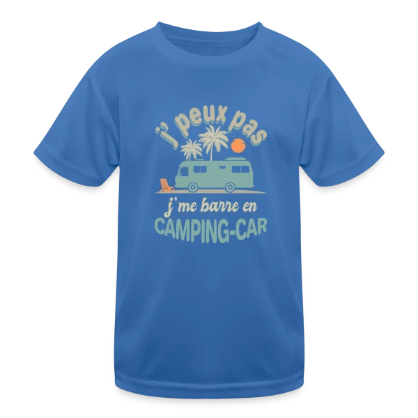 Je Me Barre en Camping-Car à Agadir! Humour Retraite sur T-shirt sport Enfant