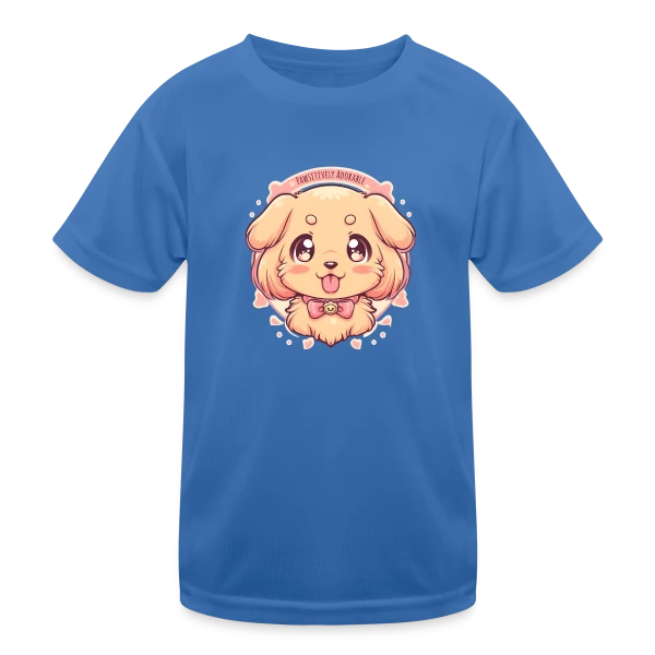 Chiot Golden Retriever Adorable et Kawaii sur T-shirt sport Enfant