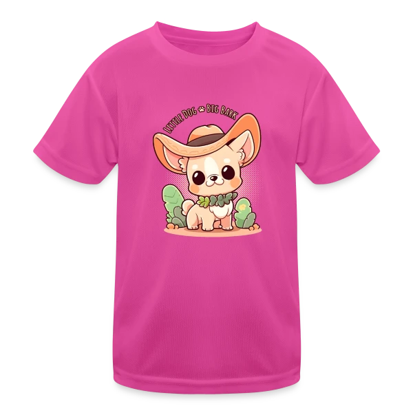 Chihuahua Kawaii - Petit Chien, Grande Voix sur T-shirt sport Enfant