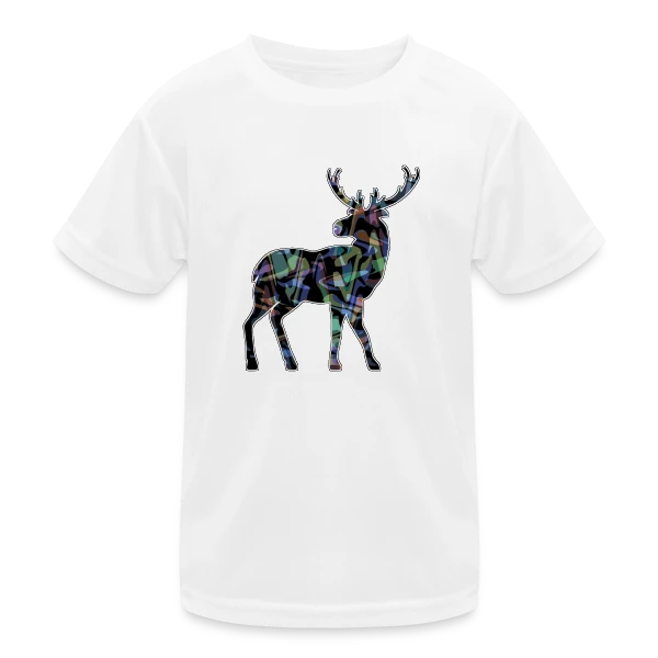Majestueux Cerf sur T-shirt sport Enfant