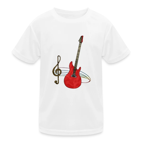 Guitare Passion sur T-shirt sport Enfant