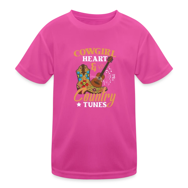 Festival Musique Country & Guitare sur T-shirt sport Enfant