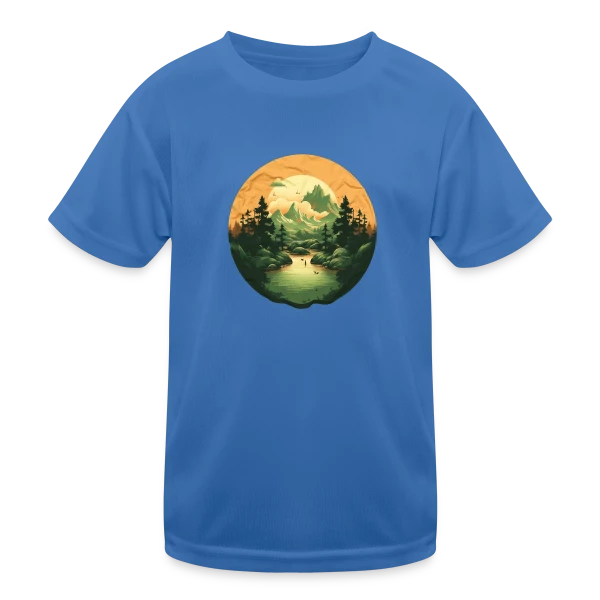 Paysage Naturel : Design Sérénité sur T-shirt sport Enfant