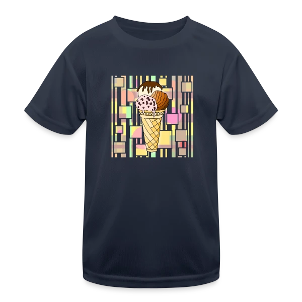 Plaisir Glacé Gourmand sur T-shirt sport Enfant