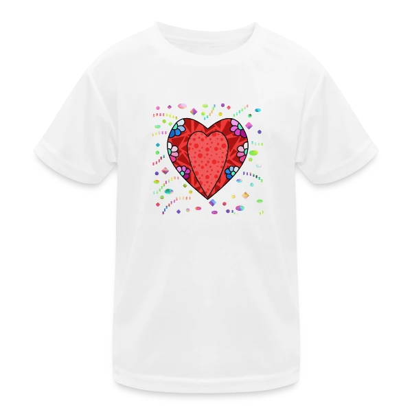 Cœur Tendance sur T-shirt sport Enfant