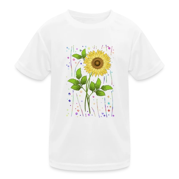Éclat Floral sur T-shirt sport Enfant