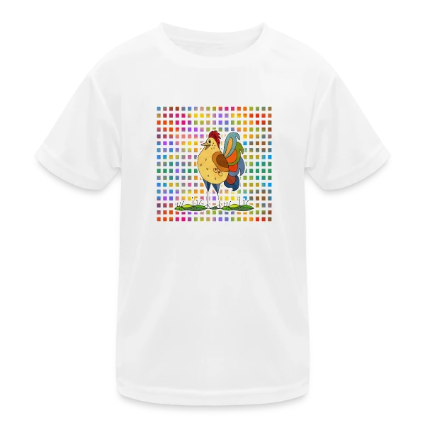 Coq Fier sur T-shirt sport Enfant
