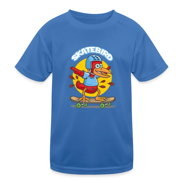 Skatebird : L'oiseau skater sur T-shirt sport Enfant