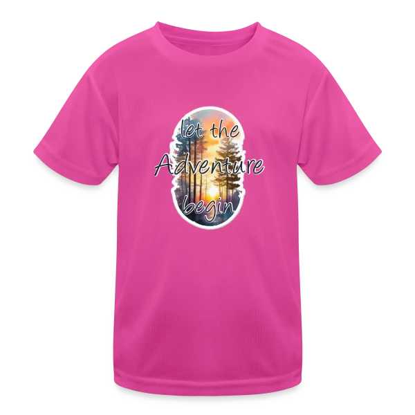L'Aventure Commence Forêt sur T-shirt sport Enfant