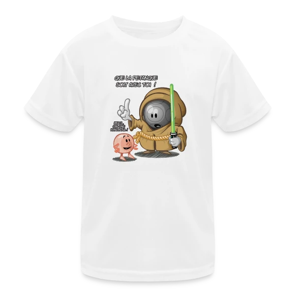 Que la pétanque soit avec toi ! sur T-shirt sport Enfant