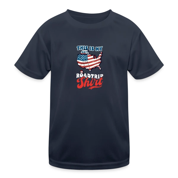 Ma Tenue Road Trip USA sur T-shirt sport Enfant