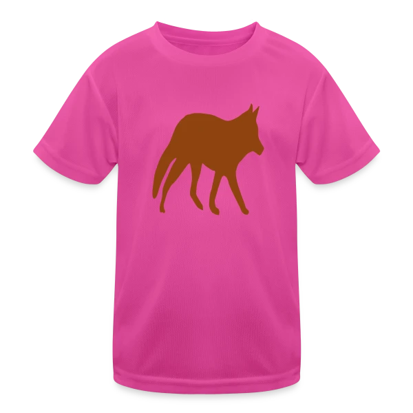 Silhouette Renard Sauvage sur T-shirt sport Enfant