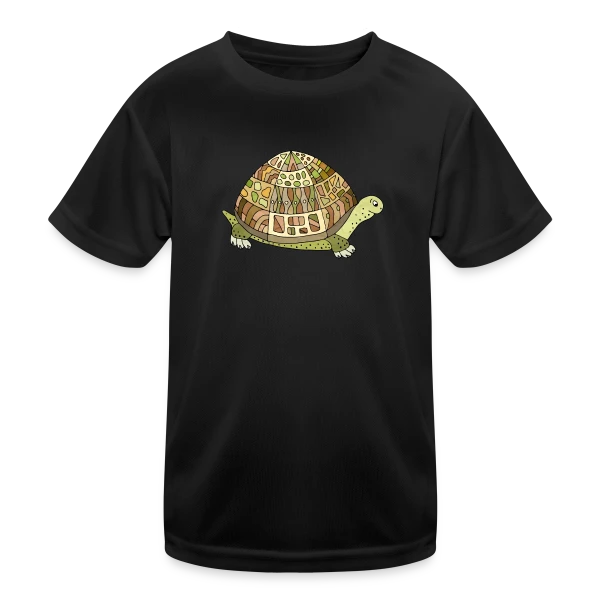 Tortue Mignonne sur T-shirt sport Enfant