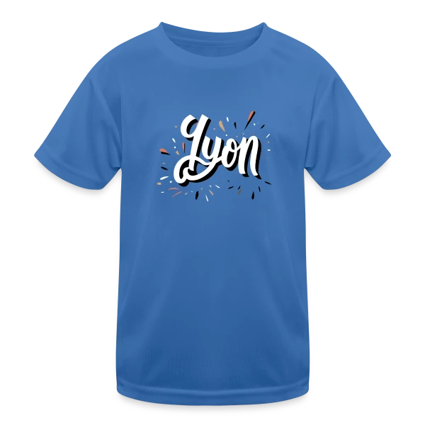 Lyon Dynamique Moderne sur T-shirt sport Enfant