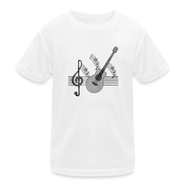 Guitare Passion sur T-shirt sport Enfant