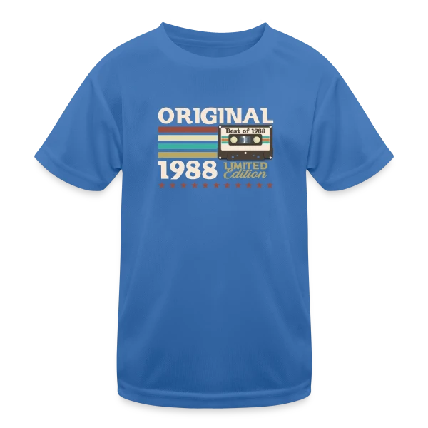 Anniversaire Vintage 1988 sur T-shirt sport Enfant