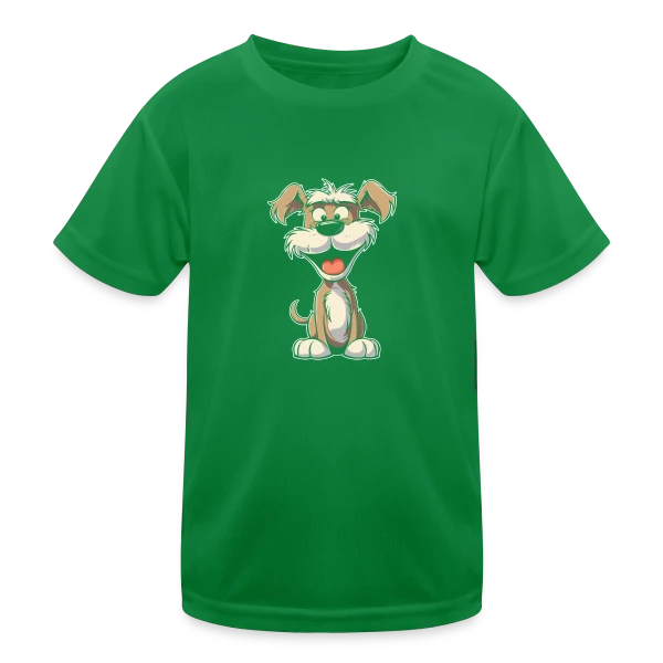 Schnauzer Joyeux sur T-shirt sport Enfant