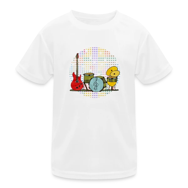 Mélodies d'Instruments sur T-shirt sport Enfant