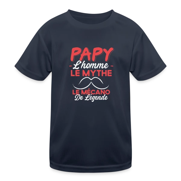 Papy Mécanicien de Légende - Humour Cadeau Passion Moteur sur T-shirt sport Enfant