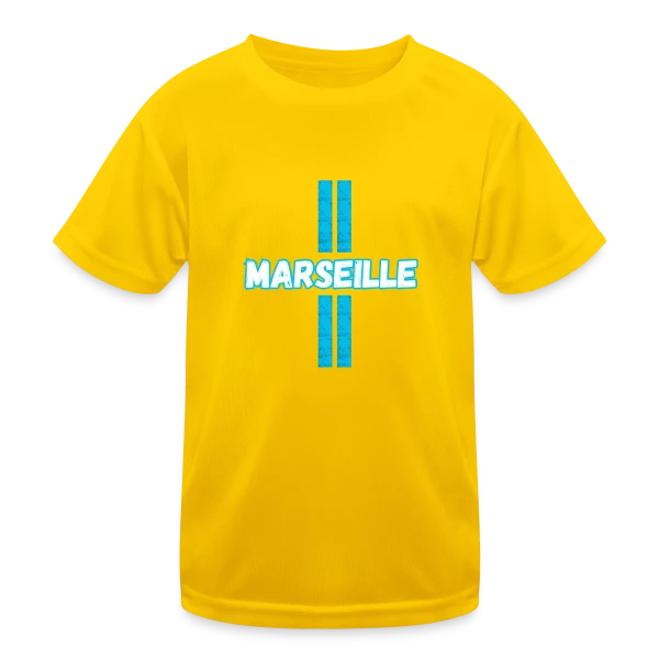 Marseille Supporter Stylisé sur T-shirt sport Enfant