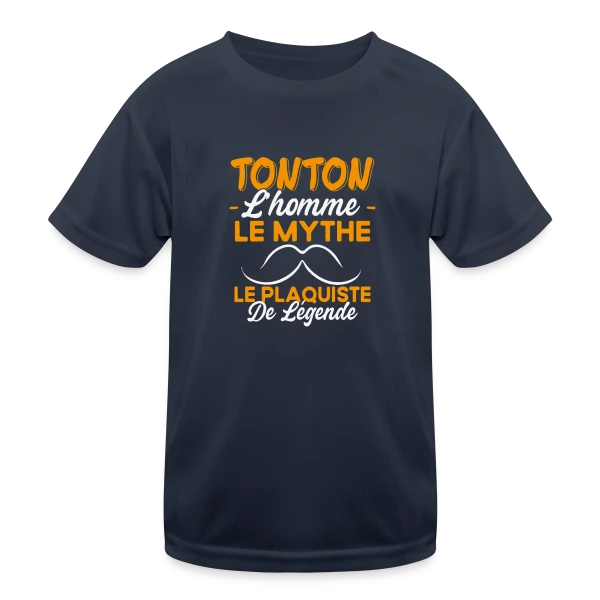 Tonton Le Plaquiste de Légende - Cadeau Humour sur T-shirt sport Enfant