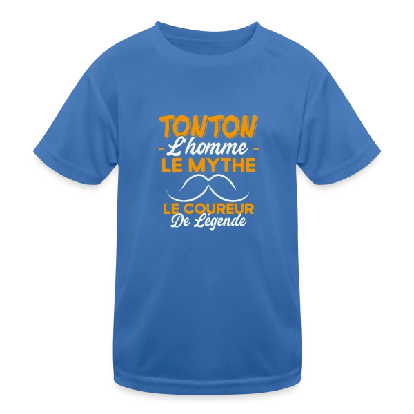 Tonton Le Coureur de Légende - Cadeau Running Humour sur T-shirt sport Enfant