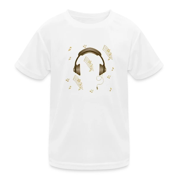Casque Audio : Rythme & Style sur T-shirt sport Enfant