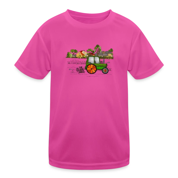 Passion Tracteur sur T-shirt sport Enfant