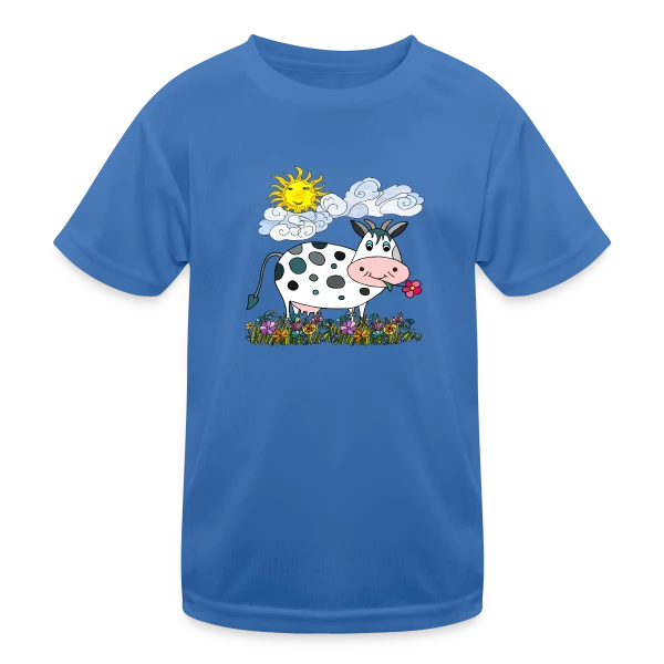 La Vache Stylée sur T-shirt sport Enfant
