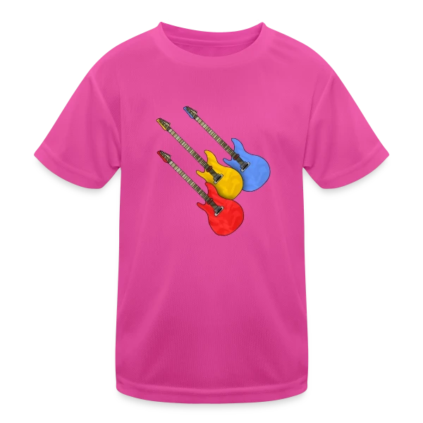 Passion Guitare sur T-shirt sport Enfant