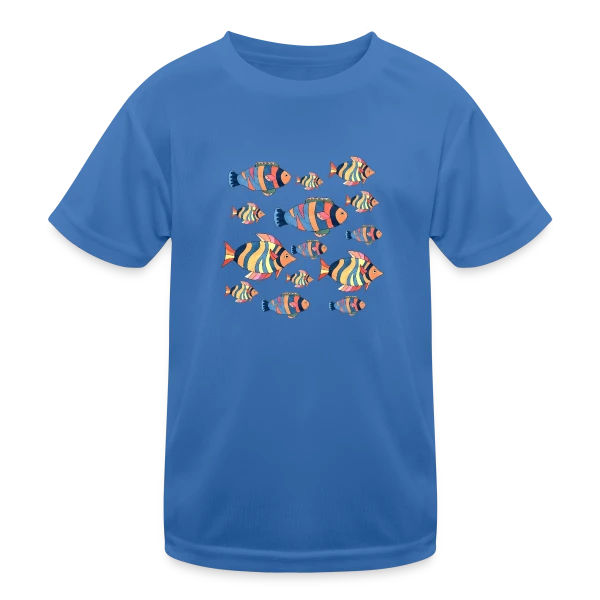 Passion Pêche : L'Esprit du Poisson sur T-shirt sport Enfant