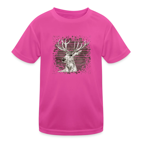 Esprit Cerf Majestueux sur T-shirt sport Enfant