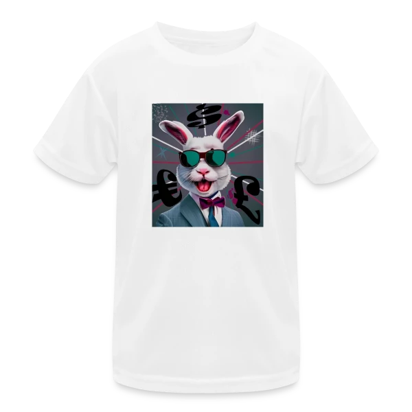 Lapin Business Man sur T-shirt sport Enfant